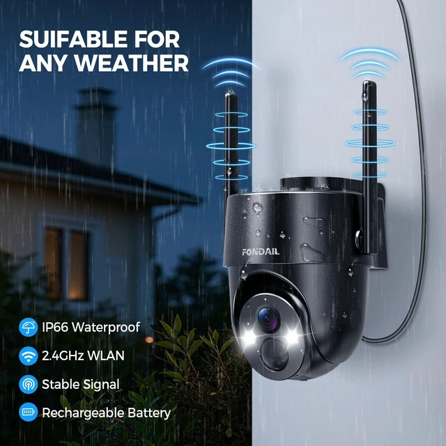 Alt view image 13 of 14 - Solar Security Cameras Wireless Outdoor, 2K 360° View WiFi 3MP Security Cam | 2K Solar Powered Camera 3MP WiFi Security Camera for Home with Color Night Vision, PIR Detection, 2-Way Audi