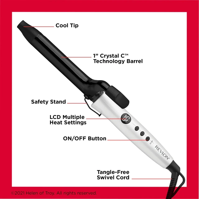 Alt view image 10 of 12 - Crystal C + Ceramic Hair Curling Iron | Long-Lasting Shine and Less Frizz, (1 in)