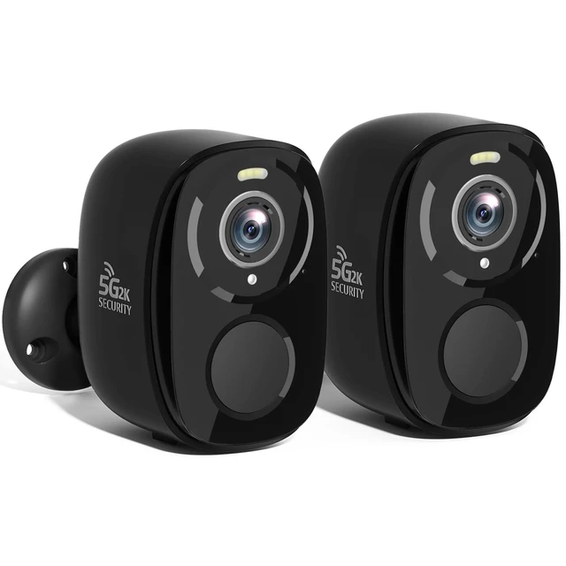 Alt view image 8 of 14 - 2Pack 5G/2.4G WiFi Security Cameras Wireless Outdoor, 2K QHD Video | Battery Powered, AI Motion Detection, Color Night Vision, Siren, 2-Way-Audio, Works/Alexa,Waterproof for Home Security