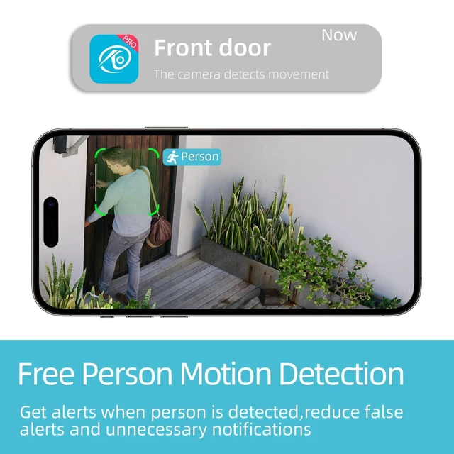 Alt view image 14 of 14 - 2Pack 5G/2.4G WiFi Security Cameras Wireless Outdoor, 2K QHD Video | Battery Powered, AI Motion Detection, Color Night Vision, Siren, 2-Way-Audio, Works/Alexa,Waterproof for Home Security