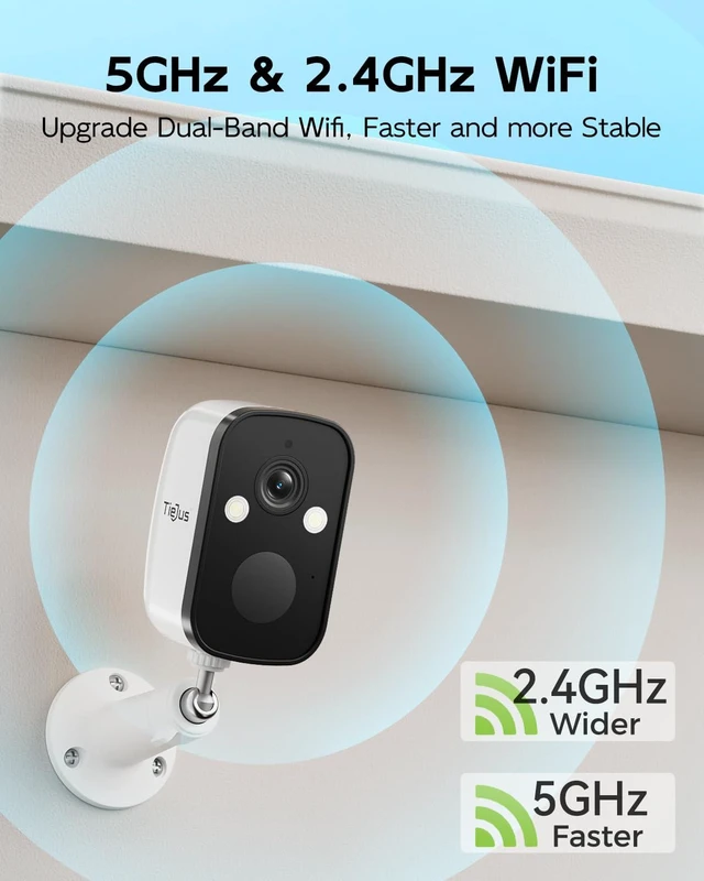 Alt view image 10 of 14 - 2-Pack 2K 5G Solar Security Cameras Wireless Outdoor for Home | 2-Pack Home Security Camera, 100% Wire-Free Installation, 2-Way Real-Time Talk, Instant App Notifications, All-Weather Usages