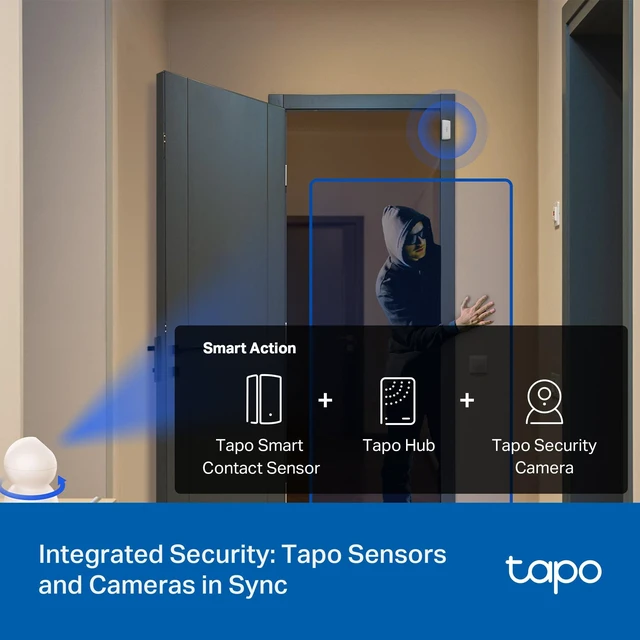 Alt view image 12 of 14 - Door Sensor Starter KIT, Matter Compatible, 3X Smart Door Window Contact Sensor and 1x Smart Hub with Built-in Chime, Smart Automation, Real-Time Notification, T31 KIT