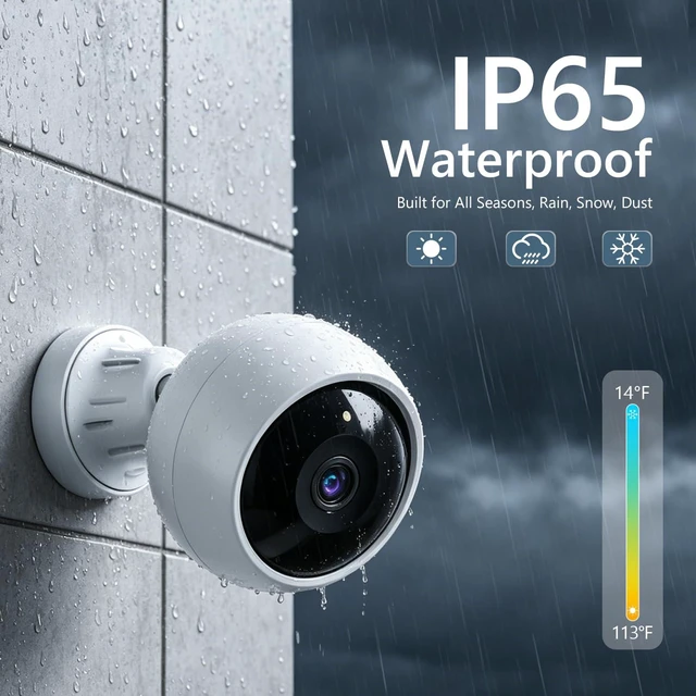 Alt view image 14 of 14 - Security Cameras Wireless Outdoor, 2K Camera for Home Security | Battery Camera, Indoor Camera, Color Night Vision, 2.4G WiFi, 2-Way Talk, Siren Alarm, AI Motion Detection, 2 Pack