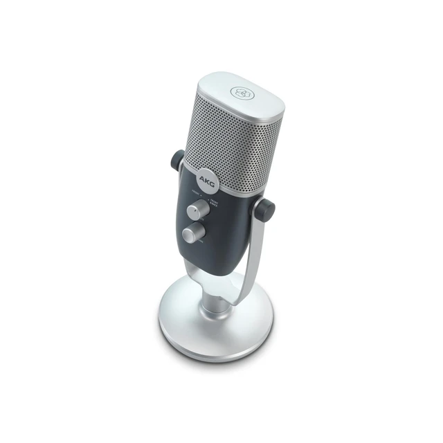Alt view image 13 of 14 - Pro Audio Ara Professional USB-C Condenser Microphone, Dual Pattern Audio Capture Modes for Podcasting, Video Blogging, Gaming and Streaming, Blue & Silver