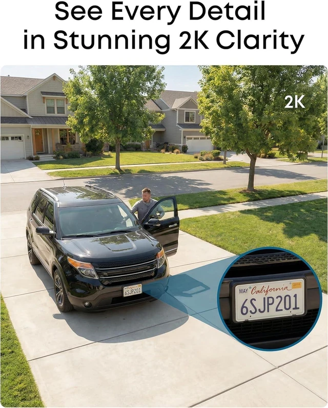 Alt view image 11 of 14 - eufyCam C37, Solar Cameras Wireless Outdoor,2K Resolution | 360° Pan & Tilt AI Tracking, Human/Pet/Vehicle Detection, Flexible Solar Panel, Color Night Vision, No Monthly Fee