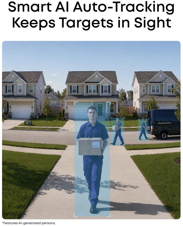Alt view image 10 of 14 - eufyCam C37, Solar Cameras Wireless Outdoor,2K Resolution | 360° Pan & Tilt AI Tracking, Human/Pet/Vehicle Detection, Flexible Solar Panel, Color Night Vision, No Monthly Fee