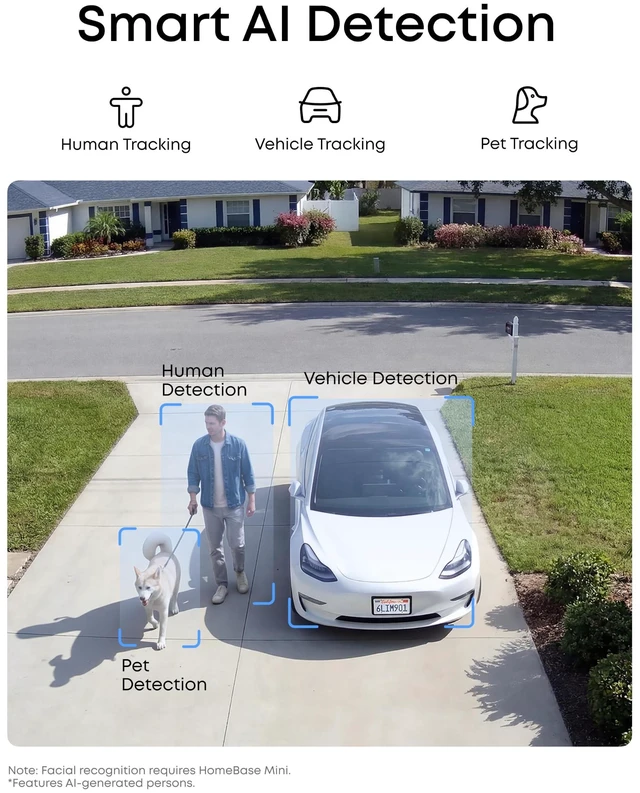 Alt view image 14 of 14 - eufyCam C37, Solar Cameras Wireless Outdoor,2K Resolution | 360° Pan & Tilt AI Tracking, Human/Pet/Vehicle Detection, Flexible Solar Panel, Color Night Vision, No Monthly Fee