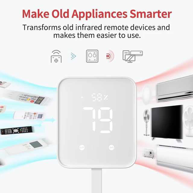 Alt view image 11 of 14 - Hub 2 (2nd Gen), Work as a WiFi Thermometer Hygrometer, IR Remote Control, Smart Remote and Light Sensor, Link SwitchBot to Wi-Fi (Support 2.4GHz), Alexa, Google Home, Apple Home Compatible
