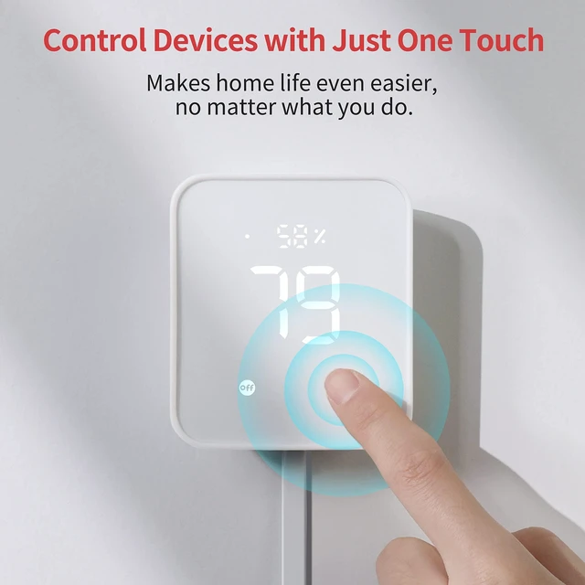 Alt view image 14 of 14 - Hub 2 (2nd Gen), Work as a WiFi Thermometer Hygrometer, IR Remote Control, Smart Remote and Light Sensor, Link SwitchBot to Wi-Fi (Support 2.4GHz), Alexa, Google Home, Apple Home Compatible