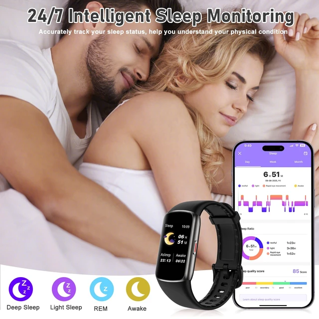 Alt view image 11 of 14 - Fitness Tracker with 24/7 Heart Rate, Blood Oxygen, Sleep Tracker, 1.47''Waterproof Fitness Watch, Activity Tracker with Step Tracker for Women Men
