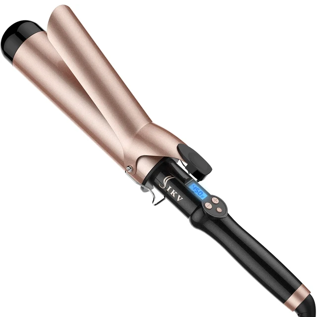 Alt view image 8 of 14 - 2 inch Curling Iron Extra Large,Long Barrel Curling Wand for Long Hair | Loose Curls,Dual Voltage Curling Iron,225-450°F,2 inch Extra Big Curling Wand,Ceramic Tourmaline Curl Iron,Auto Shut Off