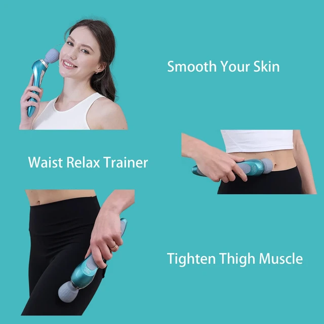 Alt view image 8 of 12 - Handheld Personal Massager, Personal Tension Relief, Portable Rechargeable Body Massage Tool, Cordless Wand Massager for Women, Men Full Body Relax, Back Massage Gift Hand Held