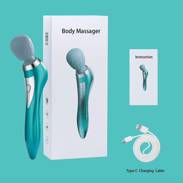 Alt view image 11 of 12 - Handheld Personal Massager, Personal Tension Relief, Portable Rechargeable Body Massage Tool, Cordless Wand Massager for Women, Men Full Body Relax, Back Massage Gift Hand Held