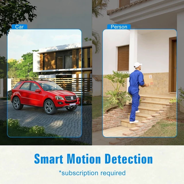 Alt view image 11 of 14 - Security Cameras Wireless Outdoor, 2K Cameras for Home Security with Color Night Vision, SD/Cloud Storage,Longer Battery Life, Weatherproof, AI Motion Detection, Spotlight Siren Alarm