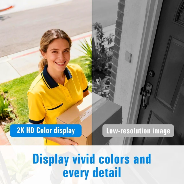 Alt view image 10 of 14 - Security Cameras Wireless Outdoor, 2K Cameras for Home Security with Color Night Vision, SD/Cloud Storage,Longer Battery Life, Weatherproof, AI Motion Detection, Spotlight Siren Alarm