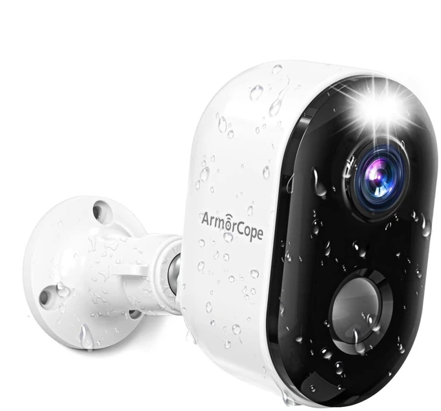 Alt view image 8 of 14 - Security Cameras Wireless Outdoor, Battery Powered 2k Color Night Vision, AI Motion Detection Spotlight Siren, IP66 Weatherproof, 2-Way Talk, SD/Cloud Storage, 2.4Ghz WiFi Cameras for Home Security