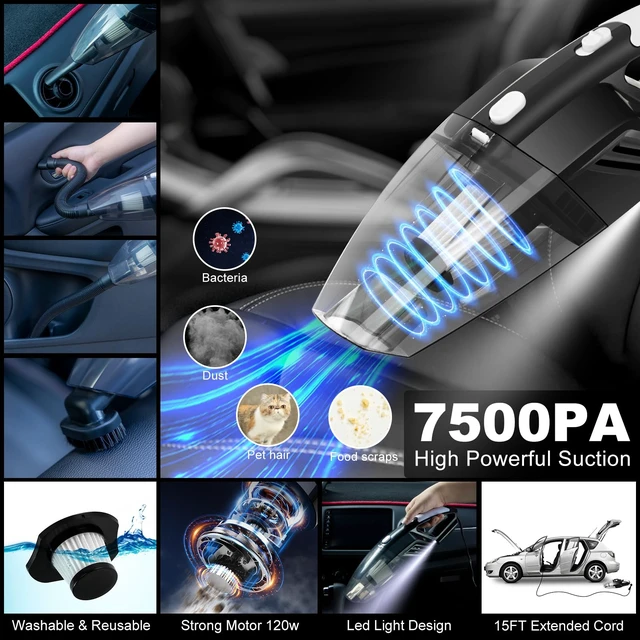 Alt view image 10 of 14 - 40Pcs Car Wash Kit with Foam Gun, Complete Car Detailing Brush Kit | Complete Interior & Exterior Car Detailing Set, Car Vacuum, Drill Brush, Soft Towels & Wheel Brush Kit for Car Cleaning