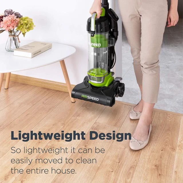 Alt view image 9 of 14 - Vacuum Cleaners for Home,Airspeed Ultra-Lightweight, NEU10AE4 | Senior-Friendly 7.7 lb Pet Hair Upright Vacuum, Carpet & Hard Floor, Brush, Crevice Tool, Washable Filter, Green