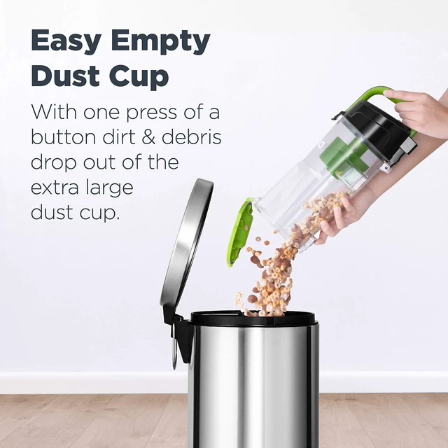 Alt view image 10 of 14 - Vacuum Cleaners for Home,Airspeed Ultra-Lightweight, NEU10AE4 | Senior-Friendly 7.7 lb Pet Hair Upright Vacuum, Carpet & Hard Floor, Brush, Crevice Tool, Washable Filter, Green
