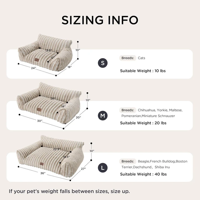 Alt view image 13 of 14 - ComfyFleece Shown on TV Fluffy Cat Couch for Pets,24in Amphora | Cat Beds for Indoor Cats,Supportive Pet Sofa,Dog Couch Bed Seen on Good Day New York,Removable Washable Cover,Up to 10 Lbs