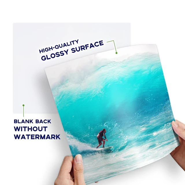 Alt view image 11 of 14 - 13x19 Photo Paper Glossy, 54 LB Printer Photo Paper 100 Sheets 200 GSM 13 x 19 Picture Paper for Inkjet Printer and Dye Ink