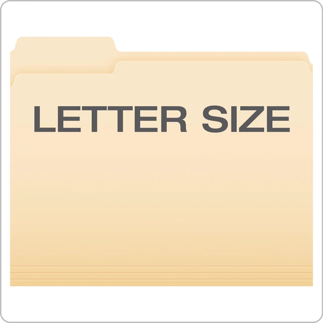 Alt view image 11 of 14 - File Folders,250 Bulk Package,Durable Manila Folders,Letter Size (8.5" x 11"),3 Tabs for Easy Labeling,Everyday Filing Essential for Offices,Classrooms&Home Document Organization (Pack of 2)