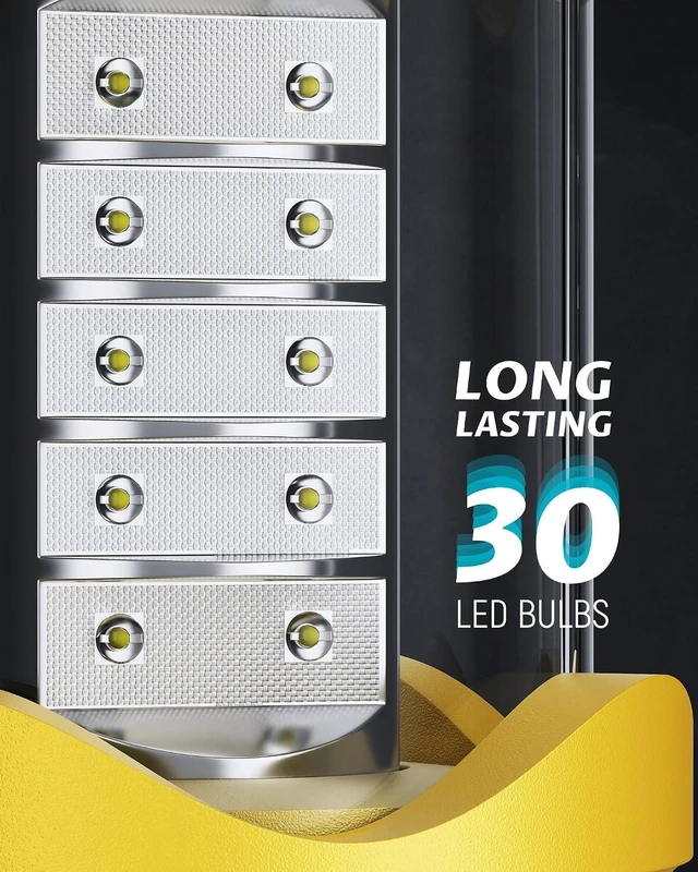 Alt view image 11 of 14 - Lichamp 4 Pack LED Camping Lanterns, Battery Powered Camping Lights LED Collapsible Flashlight Portable Emergency Supplies Kit, A4YL