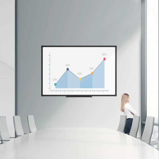 Alt view image 13 of 14 - Magnetic Whiteboard/White Board, Dry Erase Board 48 x 36 Inch Black Aluminum Frame Wall Mounted Board for Office Home and School