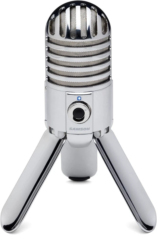 Alt view image 8 of 14 - Samson Meteor Mic USB Condenser Podcasting Podcast Recording Desktop Microphone