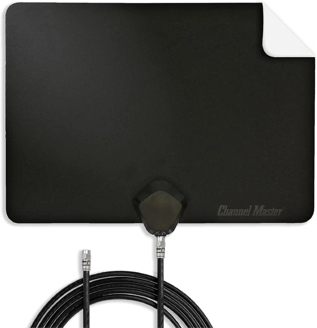 Alt view image 8 of 14 - Channel Master FLATenna - Indoor Digital HDTV Antenna, 12' Coaxial Cable, Superior Reception Range & Signal Reliability, Supports 4K Smart TVs, OTA Broadcast & NextGen TV, Easy Install