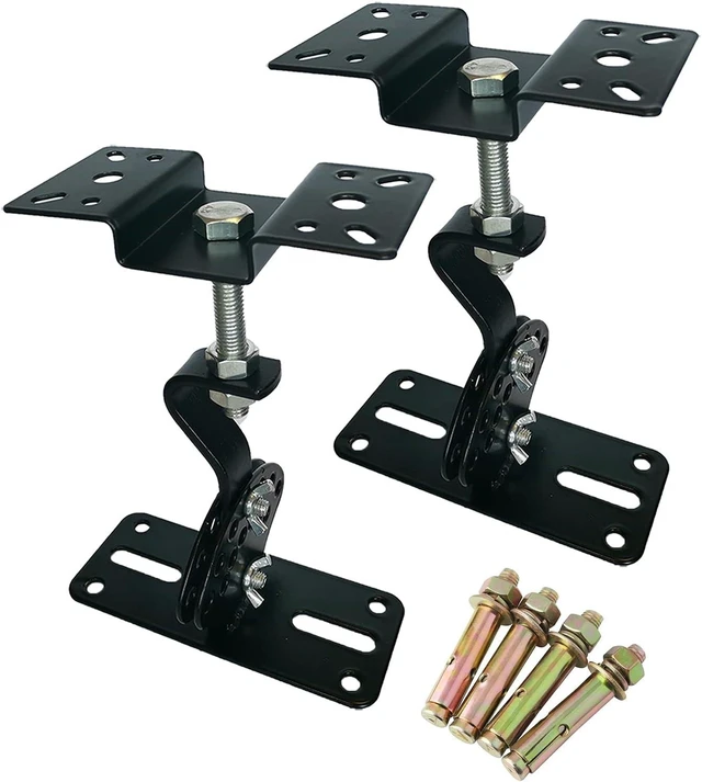 Alt view image 7 of 12 - Ceiling Speaker Mount,Swivel & Tilt, Speaker Ceiling Mount Bracket Compatible with Most 8" 10" 12" 15" Speakers,Hold up to 100lbs,SPS-506D (2 Packs Black)