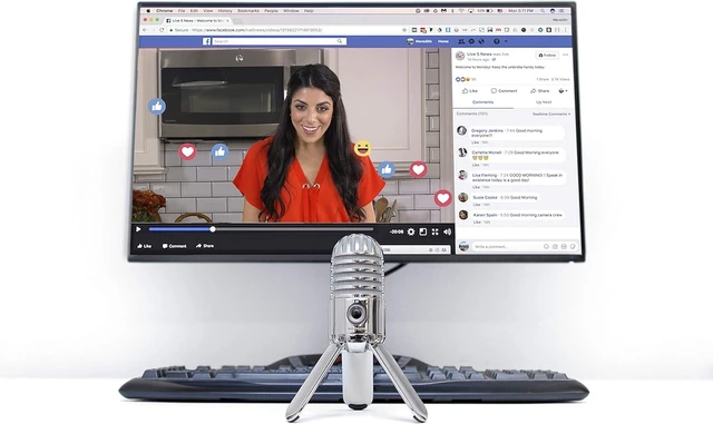 Alt view image 13 of 14 - Samson Meteor Mic USB Condenser Podcasting Podcast Recording Desktop Microphone
