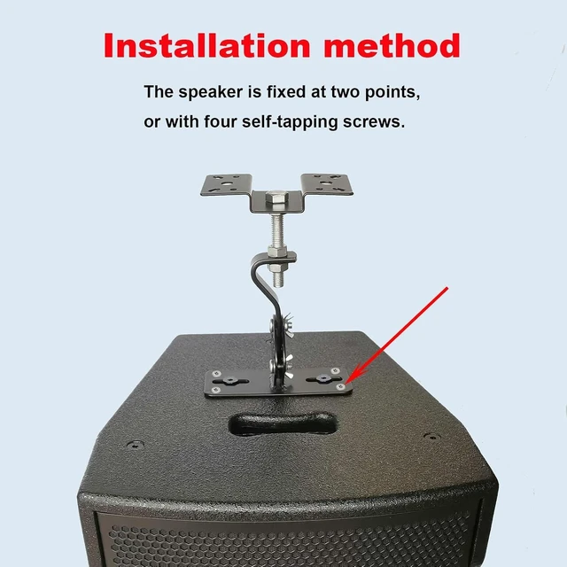 Alt view image 9 of 12 - Ceiling Speaker Mount,Swivel & Tilt, Speaker Ceiling Mount Bracket Compatible with Most 8" 10" 12" 15" Speakers,Hold up to 100lbs,SPS-506D (2 Packs Black)