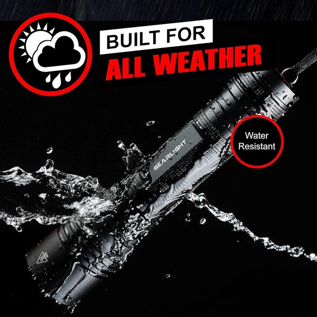 Alt view image 11 of 14 - LED Flashlight High Lumens, Tactical Flashlight Battery Powered (Batteries Not Included), Bright Handheld Flashlight for Camping, Hunting, Home, Security, Hiking, Walking at Night & Emergency Use