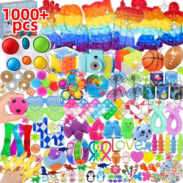 Alt view image 8 of 14 - 1000 Pcs Party Favors for Kids, Fidget Toys Bulk, Birthday Gift Toys, Fidgets Stocking Stuffers, Treasure Box Birthday Party, Goodie Bag Stuffers, Carnival Prizes, Pinata Filler Stuffers for Classroom