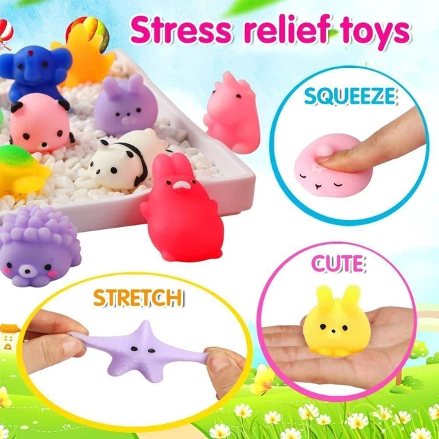 Alt view image 12 of 14 - 80Pcs Party Favors for Kids 4-8, Kawaii Squishies Mochi Squishy Toy Bulk Fidget Sensory Toys Birthday Gifts for Boys Girls, Easter Basket Stuffers Egg Fillers Treasure Box Classroom Prizes Goodie Bag
