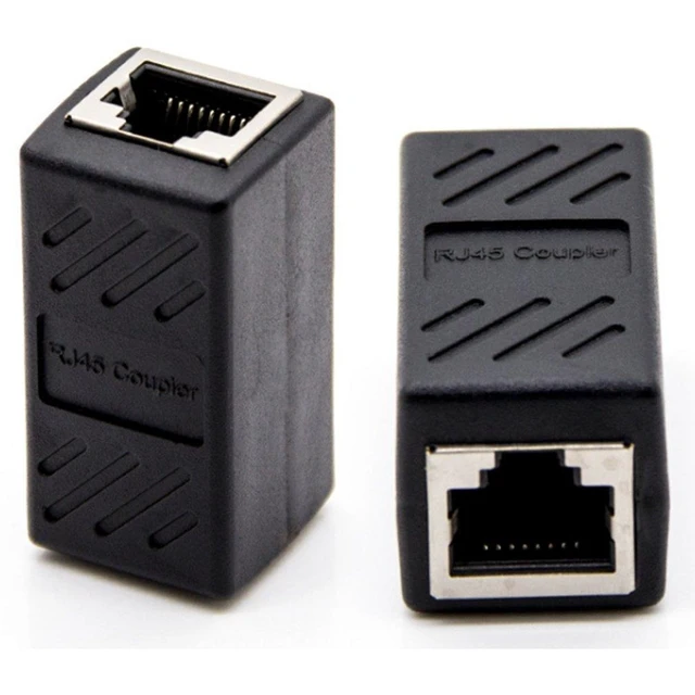 Alt view image 8 of 12 - RJ45 Cat5 Couplers (20 Pack) | in Line Coupler Cat5 Cat5e Cat6 Cat7 Ethernet Cable 8P8C Extender Adapter Female to Female, Black
