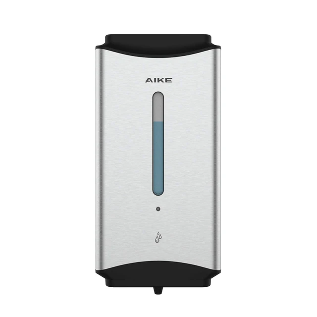 Alt view image 8 of 14 - Heavy Duty Automatic Soap Dispenser,37oz for Bathroom,Brushed Steel | 5-Level and Savety Key for Commercial(4*AA Batteries Not Included),Screw Wall Mount for Space-Saving,Stainless Steel AK1206