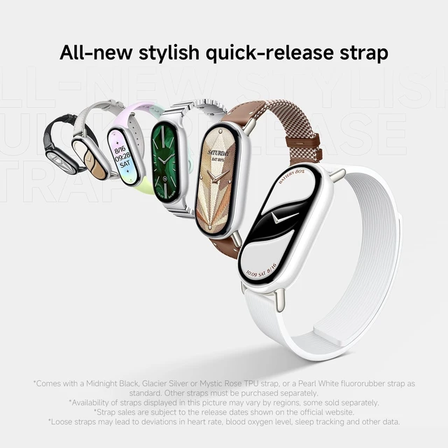 Alt view image 11 of 14 - Smart Band 10 (2025) Global Version - 1.72" AMOLED Display | 21 Days Battery Life | Touchscreen, Multi-Sport Tracker, Activity Tracker, Heart Rate Monitor | BT5.4 - (Mystic Rose)