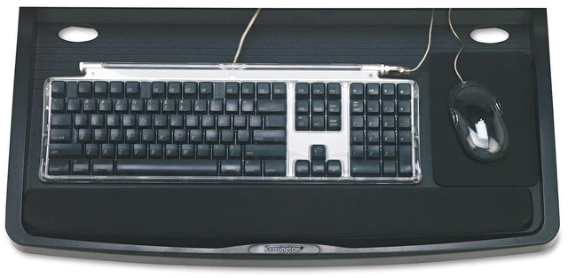 Alt view image 4 of 6 - 60004 Underdesk Keyboard Drawer,w/Mouse Tray,26-Inch x13-1/2-Inch,Black