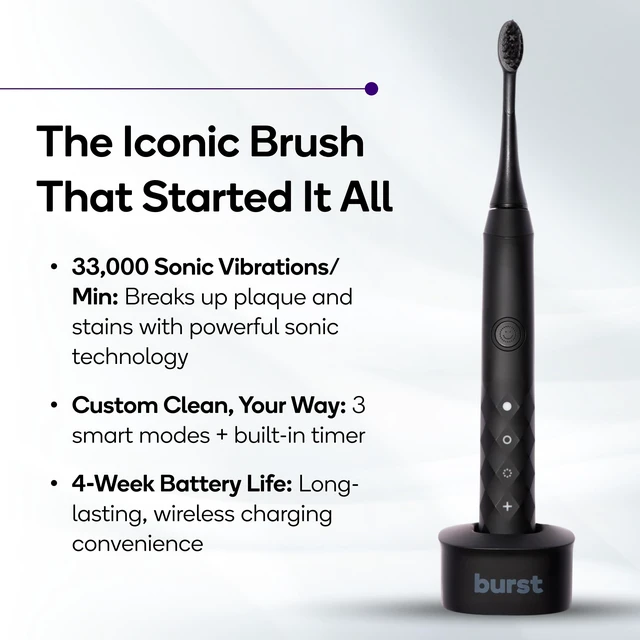 Alt view image 9 of 12 - Original Sonic Electric Toothbrush for Adults (Black) | Soft Bristle | Rechargeable Electric Sonic Toothbrush | Deep Clean Stain & Plaque Removal | 3 Modes: Teeth Whitening, Sensitive & Massage
