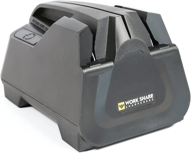 Alt view image 11 of 14 - Electric Kitchen Knife Sharpener - Get knives ready for cookouts and BBQ's- Fits in Kitchen Drawer, Sharpens every time, fast & easy