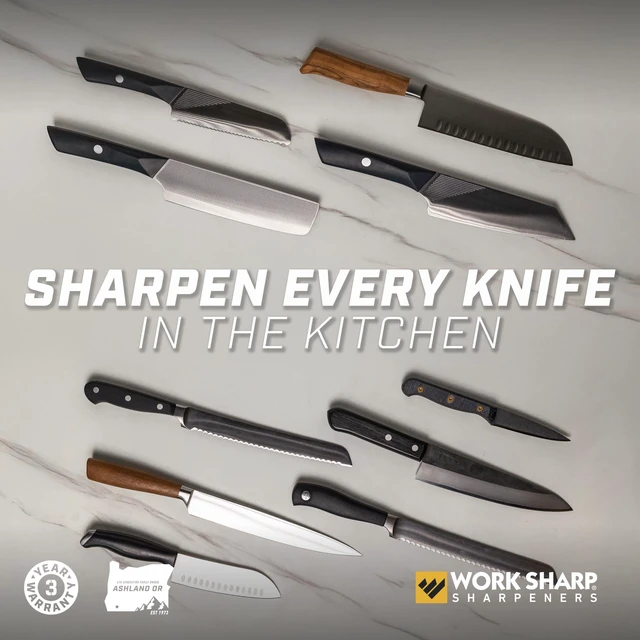 Alt view image 14 of 14 - Electric Kitchen Knife Sharpener - Get knives ready for cookouts and BBQ's- Fits in Kitchen Drawer, Sharpens every time, fast & easy