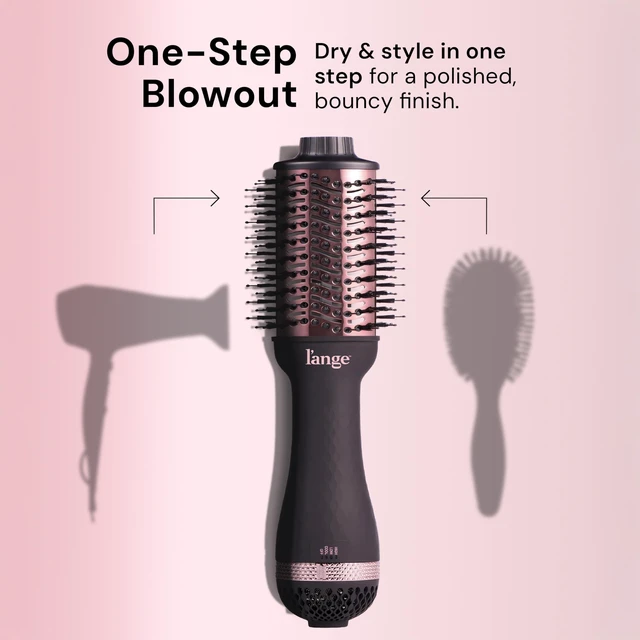 Alt view image 9 of 14 - Le Volume 2-in-1 Titanium Blow Dryer Brush | Frizz Control Blowout Hair Dryer Brush for Drying and Styling | Volumizing Hot Air Styler for All Hairstyles | Oval Barrel | Black - 75mm
