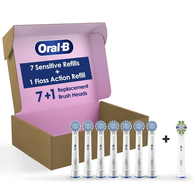Alt view image 2 of 2 - Sensitive Gum Care Electric Toothbrush Replacement Brush Heads, 8 Count