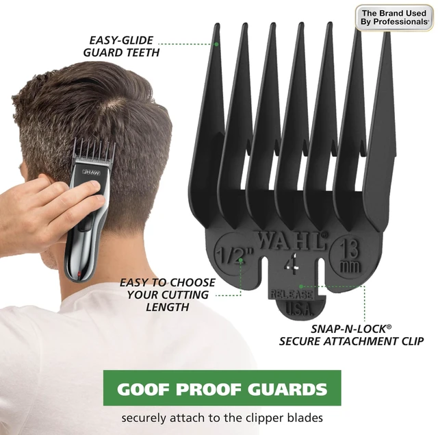 Alt view image 14 of 14 - Clipper Rechargeable Cord/Cordless Haircutting & Trimming Kit | Cordless Haircutting, Trimming Long Beards & All Body Grooming, Use Plugged In Or Cordless 79434
