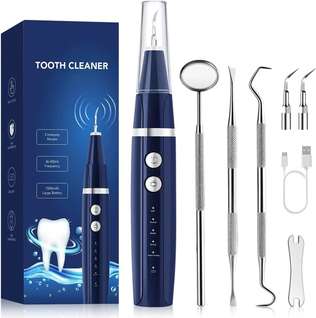 Alt view image 8 of 14 - Plaque Remover for Teeth - Tartar Remover for Teeth, Dental Calculus Remover Teeth Cleaning Kit