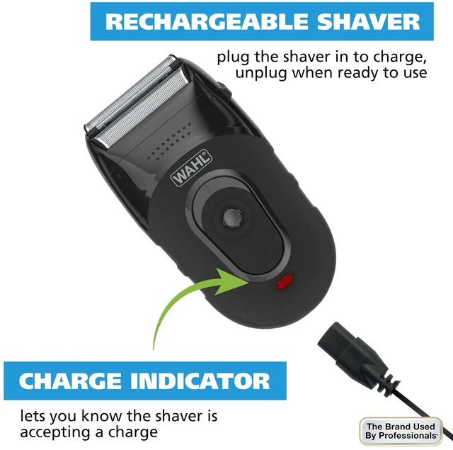 Alt view image 13 of 14 - Compact Lithium-Ion Rechargeable Flexible Foil Shaver Kit & Cutter Bar | Travel-Friendly, Daily Face Shaving, Dual Flexible Foils For A Close & Smooth Shave, Hygienic Rinesable Foils Model 7065