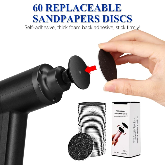 Alt view image 13 of 14 - Upgraded Electric Callus Remover for Feet 4500rpm, Adjustable Speed Electric Foot Callus Remover Foot Sander Grinder Pedicure File for Women Men Dead Skin Cracked Heels (Black)