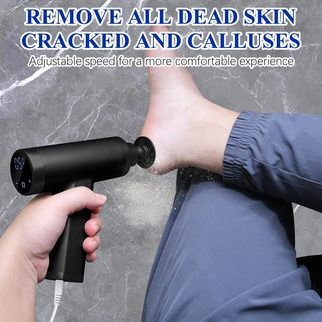 Alt view image 9 of 14 - Upgraded Electric Callus Remover for Feet 4500rpm, Adjustable Speed Electric Foot Callus Remover Foot Sander Grinder Pedicure File for Women Men Dead Skin Cracked Heels (Black)